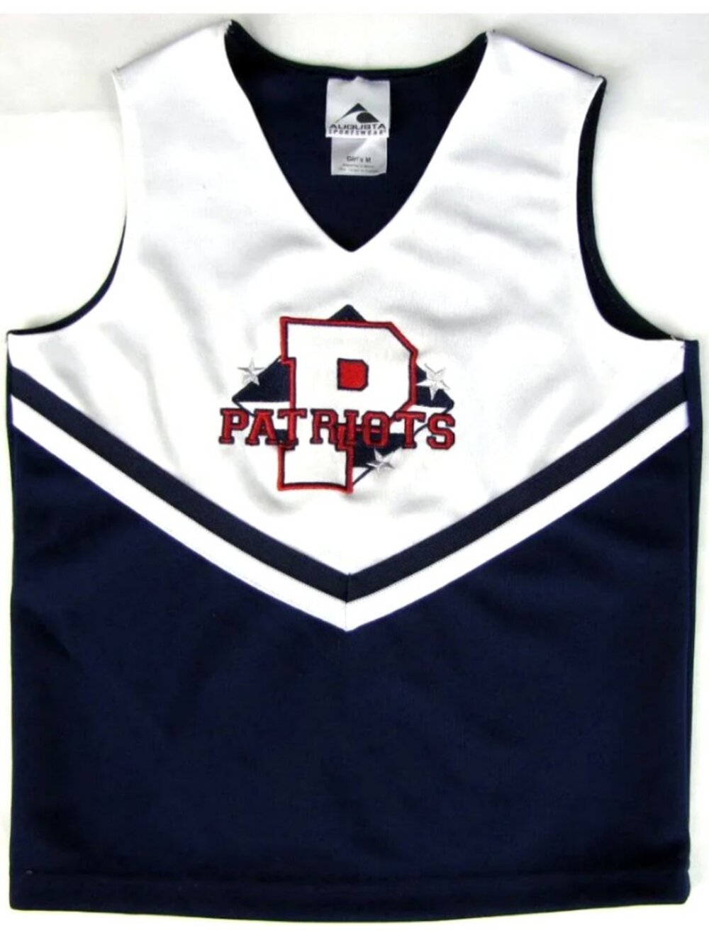 SALE! Cheerleader PATRIOTS Blue White Tank Top